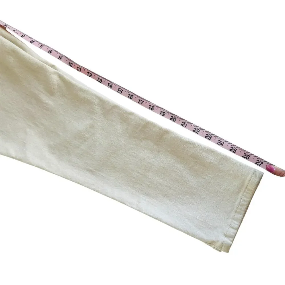 Everlane The Original Cheeky Jeans Beige Speckled Organic Cotton Size 28 Regular - Picture 8 of 8